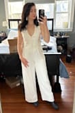 Overall, I liked the idea of the outfit but not the execution. I wish that the vest was a little more fitted and slightly shorter, but I have a shorter torso. I felt like I could go down a size in the vest (if there was an XXS) and keep the same size in the pants. - Giuliana S.