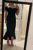 This dress is made with fantastic fabric. It feels exactly like I purchased it from a high-end wedding boutique. Very comfortable too! I love the way it highlights my curves while also making my stomach look flat. Beautiful dress and I got so many compliments while wearing it for my Mom's wedding. - Kathleen L.
