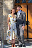 I wore this dress for my courthouse wedding, and it was perfect. I absolutely love it. I do think it is a little low cut so it does require a plunge bra or something similar. The dress is very well made and feels like quality fabric. Not cheap at all. - Lucy C.