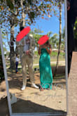 I'm very weary about purchasing online clothing for a big event! Bought this dress for a wedding in Mexico and it was perfect! Fit like a glove and it passed the "sit" test. The color looked amazing as well. I purchased an XS and I range from 119-125lbs. It's not too revealing & has the cutest slit in the leg. - Julie O.