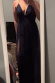 Love this dress! It's beautiful and light weight. The cut is very deep, so if that's not your thing, you may consider putting a stitch in. - Cara M.