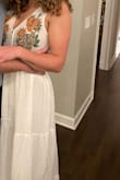 This dress fit so perfectly and I felt so beautiful in it. So many compliments! I wore this for my engagement party. - Sarah C.