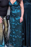 Loved the dress for the first part of the night but had to leave the party early because the strap broke. Thankfully it was the end of the night and didn't happen in front of anyone. Also, the under layer kept turning and riding up. - Courtney C.