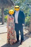 I IMMEDIATELY FELL IN LOVE WITH THIS DRESS. FABRIC WAS PERFECT FOR A WEDDING IN TROPICAL WEATHER. ONLY ISSUE AND WHY I DIDN'T GIVE 5 STARS IS THE ZIPPER. NO WAY TO ZIP IT UP WHILE IT'S ON BECAUSE OF THE FABRIC BEING TOO THICK BY THE WAIST. HAD TO REALLY WORK WITH IT AND EVENTUALLY PUT IT ON ZIPPED UP. OTHER THAT, LOVELY DRESS. COLORS ARE VIBRANT, FLOWS BEAUTIFULLY. IT DOES RUN LONG! HAD TO GET IT HEMMED BUT NOT AN ISSUE - Ana E.