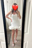 This is such a fun and cute dress. It's easy to sit in and fits perfectly. The material is very nice. - Jessica