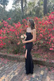 This dress was definitely a perfect fit dress. Did not have to worry about the dress shifting or moving on top. (Bust) - Christine W.