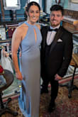 Beautiful dress, got so many compliments of the colour, fit and bow on the day! - Paula L.