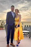 I loved this dress, but it is a statement that's for sure. Perfect for spring events! I got so many compliments pairing the dress w/ a complementary color (blue)! The only thing is the dress is longer than it looks on the model, so I did get mine altered a bit shorter! - Abie J.