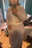 It is great material. I got so many compliments on my fit. - Roxanne G.