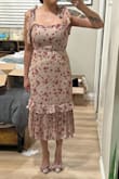 This is a great looking dress and very flattering. I didn't keep it because the color was off from what I needed. - Ale L.