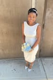 I looked for days searching for a simple, yet classic, look for my court ceremony. When I came to find this dress, I knew I had finished my search. The back opening is sturdy and complemented my skin well. It wasn't too long nor short. It was perfect and I'd get married in it again - Frantzcesse G.