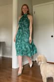 I've been searching for the perfect dress for a Spring wedding, and this is it!! Soft and feminine with a flirty open shoulder (not to mention the color is stunning). I also plan to wear this dress for Easter and pair it with a white cardigan. The only reason I didn't give 5 stars was the fabric near the tag was torn a bit. I don't have time to find another dress so I'm not returning, but I was disappointed considering the price. - Elizabeth B.