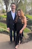 I wore 4 inch heels with this dress! It made it graze the floor perfectly. I am 5'2 for reference. The fabric is high quality and stretched well where it needed to! - Haley A.