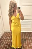 I don't think I spoke to one person who didn't compliment this dress. It's great quality and fits as expected. 10/10 would recommend. - Courtney S.