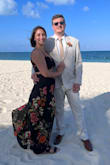 Love this dress! Fit true to size, very flowy material and perfect for the Mexico beach wedding I went to! The top was a little harder to slip on because of the lace up back, but once it was on it fit perfectly! - Alayna L.