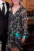 I don't have much going on in the chest area so honestly this dress wasn't very flattering on me. I ended up pinning the top together in a few spots. Aside from that, it's a well-made dress. - Eden B.