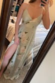 This dress is amazing! It is so comfortable and fits true to size! The measurement questionnaire told me to go up to a Medium but I stuck with my usual Small and it fit great! Highly recommend this dress! - Laiken M.