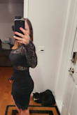 LOVE this dress and cannot wait to wear it to a wedding later in april. Sexy but classy. Definitely fits true to size. - Crystal H.