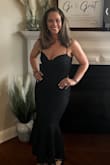 It fit beautifully and was just stunning. There is a little stretch to it and is so flattering. Great quality for the price. - Judy D.