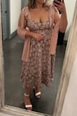 Gorgeous spring dress! The ties make it a little more adjustable. Fit amazing - Haley K.