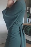 I bought this dress on final sale and have no regrets at all-- it is the perfect balance of sexy and refined! I like the color a lot, and the sleeves make it flowy and unique. Can't wait to wear it out! - Haley J.