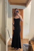 I got the dress and it fit great perfect length and everything.. But the boning in the chest part of the dress was oddly curved around the bust and was very uncomfortable. I took out the boning and the dress still stayed up and was great! - Gracie M.