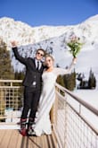 Wore this jumpsuit for my ski elopement. It was so comfortable, not see through at all. I got so many compliments!! - Stephanie S.