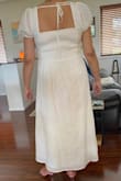 I purchased this dress for my wedding.  I love the puff sleeves and the pink polka dots with a nice bodice.  Very comfortable and has a lining on the inside.  Pretty dress! Thank you, Lulus! - Ernestine D.