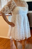 I was hoping this dress would fit me well to change into for our After Party but it didn't look right on me for some reason. Don't get me wrong this is a beautiful dress.  Style is pretty.  Thank you, LULUS! - Ernestine D.