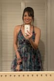 This dress did not [disappoint]! The quality was fantastic except for the zipper that got a little stuck, but I was able to manage to get it to close. I ordered both M and L but decided on the M, due to bust fitting better. The Large was a tad too loose. I will definitely come back to this site to order again! - Jamie O.