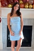I loved this dress. Very comfortable and I got so many compliments. The material pattern is really pretty. Be aware that there is no stretch though. - Lisa F.