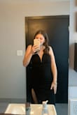 This dress is amazing. I got this for a gala, and I got so many compliments on it all night! If you're pear-shaped with smaller boobs like me, you might want to think about sizing down so that it fits more snugly up top. I'm between a S and M and ordered a M, so I was pulling it up a little bit all evening. But overall, I love this dress and can't wait to wear it again! - Kristen V.