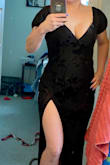 I love this dress!  It has a bodysuit under it that snaps at the crotch and is see through but looks amazing - CINDA M.