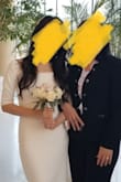 This dress came perfectly with the ivory color, nice material - Ngoc H.
