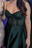 Absolutely love the dress and the quality. Got so many compliments! However, by the end of the night, I had terrible irritation under my arms and around the top from the sequins. If you don't have sensitive skin then you might be okay. - Melissa S.
