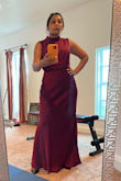 I got this for a wedding in April. Ordered online. Shipped out and got it in a week or so. I tried it on and omg, I'm in love. The fit, the material, the color. All perfect.  My husband loved the way it fit on me. I can't wait to wear it and get all decked up. - Rajashri B.