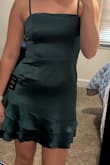 Fits perfect! I loved the adjustable straps and is so flattering! Not too short so perfect for a wedding or rehearsal dinner. - Savannah Y.