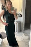 Needed a dress for a military ball, and I'm obsessed with this dress! I am so self-conscious of my small chest, and this is so flattering and fits perfectly! I'm 5'3 so I will get it hemmed but highly recommend! Material is thick, but not hot, and very comfortable! Keep it hanging and you don't need to worry about wrinkles! - Lauren S.