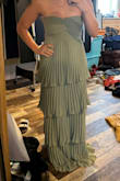 This fit great and was so fun and playful! It stayed up well as well, which is hard for a lot of strapless dresses. Ordered a medium and it fit perfect! - Holly D.