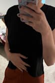 The fit is like the picture; fabric is a little bit thinner than expected, especially for the price. - Arlie M.