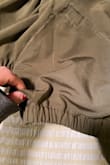 Jacket is cute and color is perfect but one of the pockets was not sown in the inseam. Noticeable when I tried it on and shows in the front. I wanted it for this weekend and paid extra for fast shipping so I'll have to stitch myself. First picture is the other pocket sown in. - Serene S.