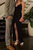 Absolutely love this dress! Be mindful of what kind of bra/boob situation you're gonna deal with. I used Busties tape and it worked pretty well, but there is no support and a decent amount of cleavage. - Emma W.
