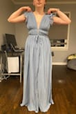 The waist area fit well and the length was perfect for me with a short heel, but the straps were so long they were falling right off my shoulders and all the way down. - Taylor D.