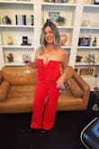 I really like this jumpsuit and got a lot of compliments on a recent girls night out!  I'd say it fit true to size although it's really long and needed to be hemmed (I'm 5'6").  I have a long torso which can make some jumpsuits difficult, but this one was long enough through the body. - Anne E.