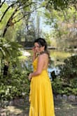 It perfectly fits me. Honestly, it was my first time using yellow for a wedding and I loved it! So comfortable, fresh and elegant - Melody C.