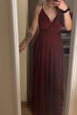 I was having a really hard time trying to pick out my bridesmaid dress for my childhood best friend's wedding. Once I saw this dress, I was obsessed. I was really sad it was out of stock, but I signed up for alerts of the restock. Once I got that email, I immediately purchased it and am so glad I did!! It fits like a glove. I wouldn't recommend this dress for people with a bigger chest as it is a little tight in the chest area (which works perfectly if you are IBTC). The dress is quite long and I would have to probably take a little length off if I was shorter. - Ky K.