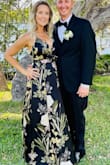 In love with this dress! I truly felt like a million bucks wearing it all night long. It is buttery soft. Received so many compliments. I am 5'11 and this dress was even long for me. I would buy this again in a different color for another wedding or event. Love, love love!! - Corinne N.