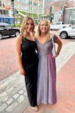 I wore this dress for my cousin's black tie wedding in Boston. It was beautiful and so comfy! I did have to get it tailored because it was too long even with high heels, but it was worth it. The dress is flattering and so comfortable and stretchy. - Paige W.