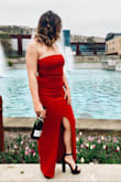 I wore this dress to a senior formal event for my college theatre department. It had that old Hollywood glam look that I loved! Plus, it was stretchy and comfortable. Highly recommend! - Paige W.