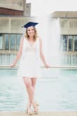 This was my college graduation dress, and I absolutely loved it! It was super comfortable and fit me well. My graduation fell on a really hot day, and this dress was totally breathable. Love it! - Paige W.